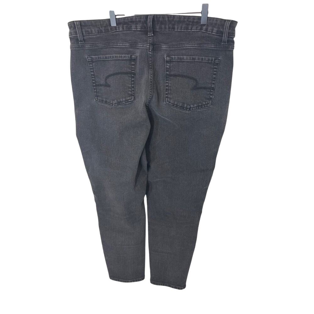 Time & Tru Women's Plus Size High Rise Black Skinny Jeans - Picture 5 of 5